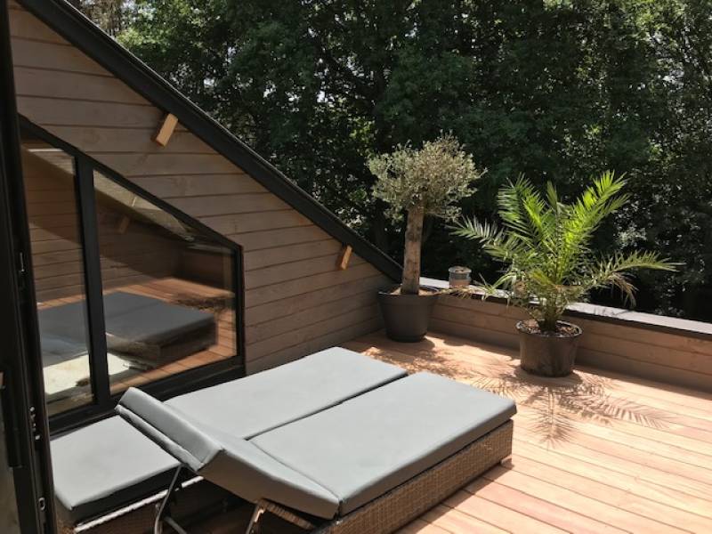 Création d'une terrasse tropézienne - 76