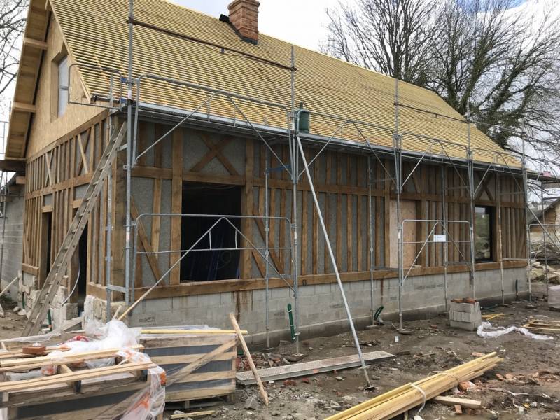 Réalisation d'une habitation ossature bois à Saint-Martin-de-Boscherville