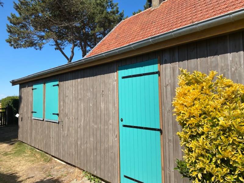 Isolation par l'extérieur en bardage bois - Saint-Aubin-sur-Mer