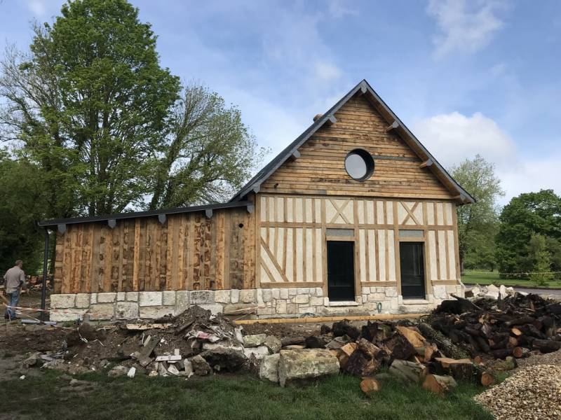 Réalisation d'une habitation ossature bois à Saint-Martin-de-Boscherville