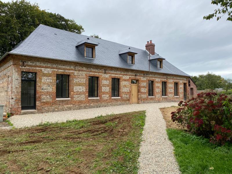 Restauration d'une maison cauchoise -76