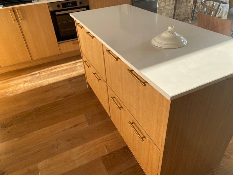 Fabrication d'une cuisine en chêne Seine Maritime