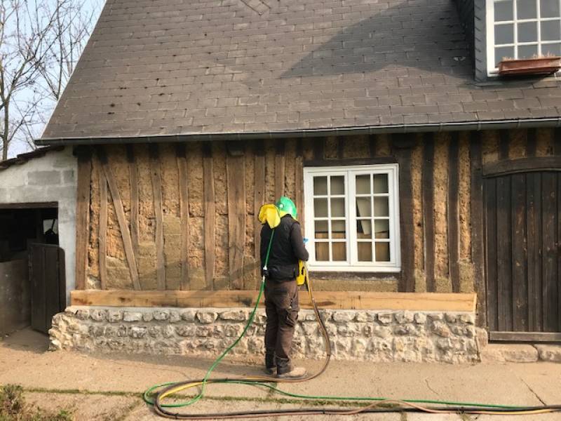 Rénovation d'un pan de bois